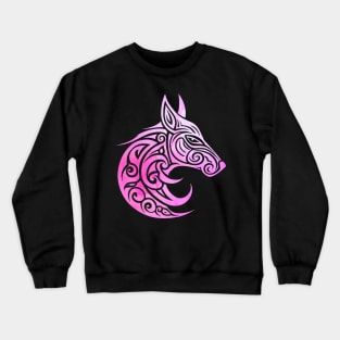 Celtic Nordic Fox Dawn Watercolors Crewneck Sweatshirt